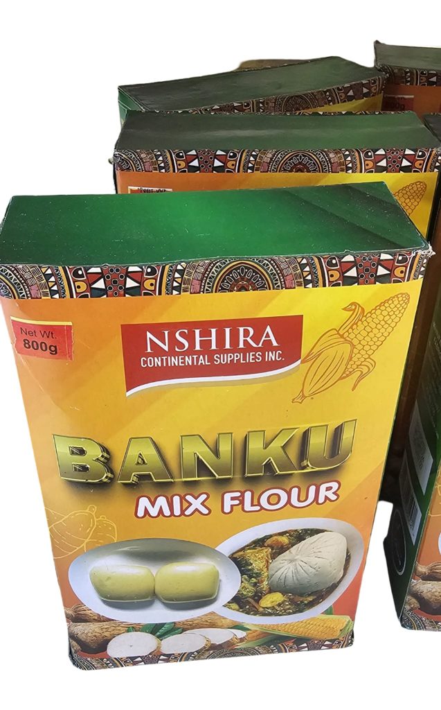 Banku Mix fermented corn and cassava flour blend Kings Table Produce Calgary.